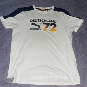 Puma Men’s Deutschland Fútbol 1972 Vintage Style T-Shirt Medium